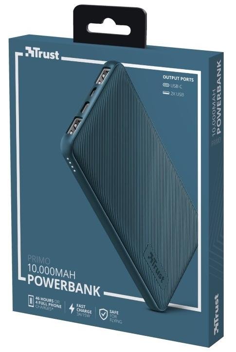 Батарея універсальна Trust Primo Ultra-thin 10000mAh Blue (23894_TRUST)