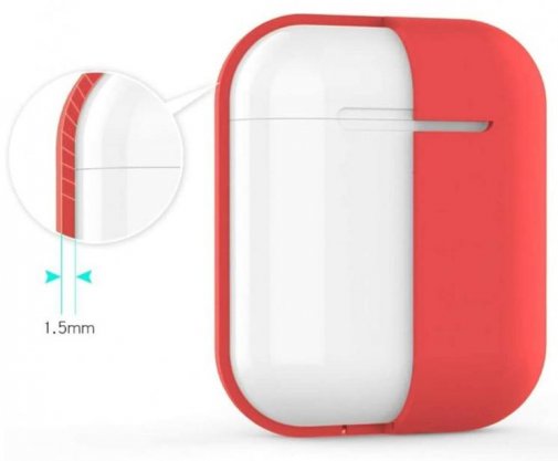 Чохол HiC for AirPods Silicone Case Red