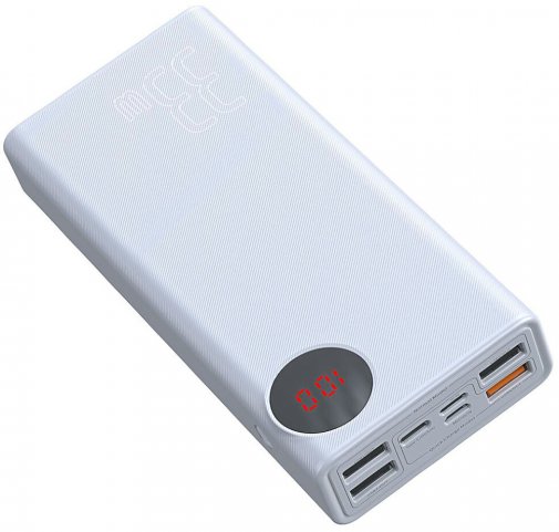 Батарея універсальна Baseus Mulight Power Bank 30000mAh White (PPMY-02)