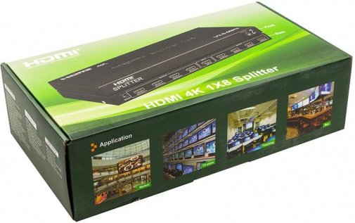 Сплітер PowerPlant HDMI 1x8 V2.0 3D 4K (CA912490 )