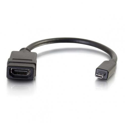 Перехідник C2G micro HDMI M / HDMI F 0.2m Black (CG80510)