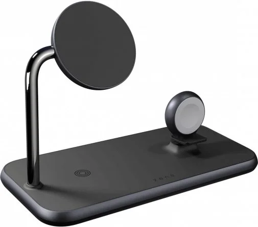 Фото: Бездротова зарядна станція Zens Magnetic with Watch Wireless Charger Black (ZEDC18B/00) № 8 | KTC