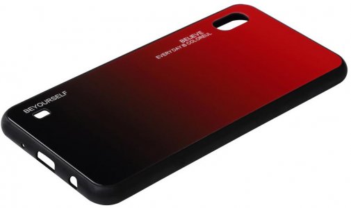 Чохол BeCover for Vivo Y91c - Gradient Glass Red/Black (704052)