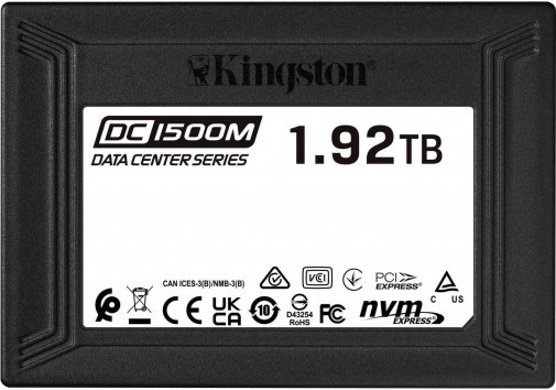 Твердотільний накопичувач Kingston DC1500M PCIe 3.0 x4 1.92TB (SEDC1500M/1920G)