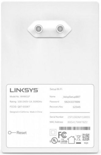 Система Wі-Fі LinkSys Velop WHW0101P White 1Pack (WHW0101P-EU)