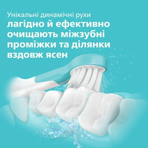Фото: Електрична зубна щітка Philips Sonicare For Kids Bluetooth Blue (HX6322/04) № 17 | KTC