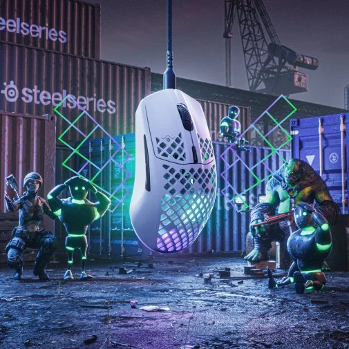 Фото: Миша SteelSeries Aerox 3 USB White (62603) № 11 | KTC