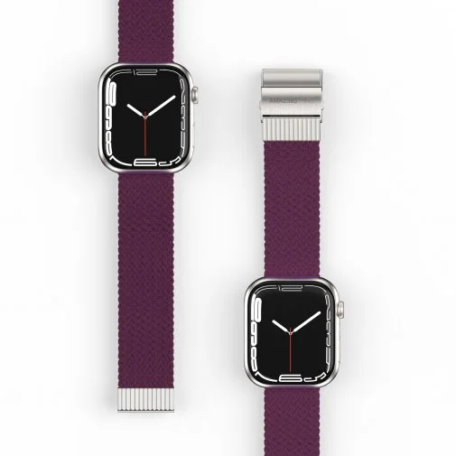Фото: Ремінець AMAZINGthing Apple Watch 45/44/42mm - Titan Weave for Cherry (ATS7TW45DC) № 10 | KTC
