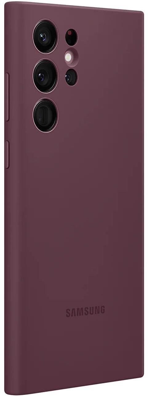 Чохол Samsung for Galaxy S22 Ultra - Silicone Cover Burgundy (EF-PS908TEEGRU)