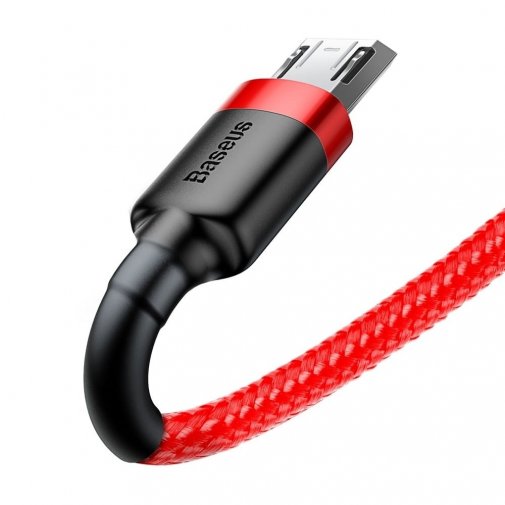 Кабель Baseus Cafule 1.5A AM / Micro USB 2m Red/Red (CAMKLF-C09)