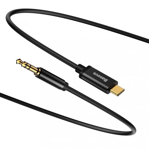 Кабель Baseus Yiven M01 Type-C / Jack 3.5mm 1.2m Black (CAM01-01)