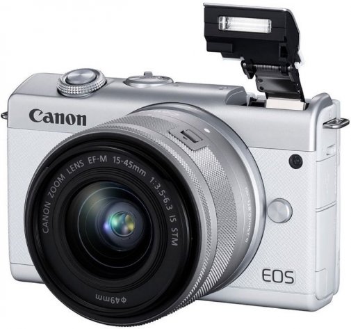 Цифрова фотокамера Canon EOS M200 kit 15-45mm IS STM White (3700C032)