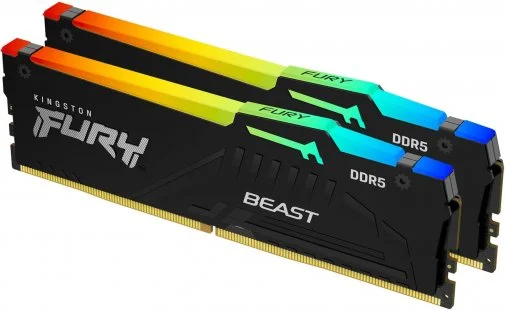 Фото: Оперативна пам’ять Kingston FURY (ex. HyperX) Beast RGB DDR5 2x16GB (KF556C40BBAK2-32) № 6 | KTC