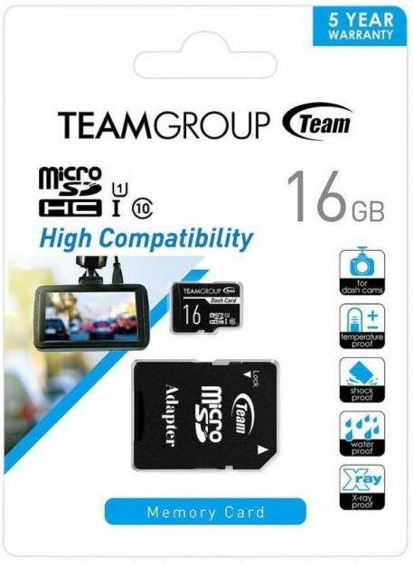  Карта пам'яті Team Dash Card Micro SDHC 16GB (TDUSDH16GUHS03)