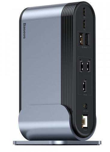 USB-хаб Baseus Multifunctional Working Station Three-Screen Gray (CAHUB-DG0G)