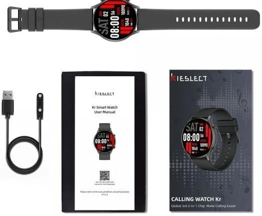 Фото: Смарт годинник Kieslect Smart Calling Watch Kr Black № 15 | KTC