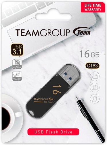 Флешка USB Team C183 16GB Black (TC183316GB01)