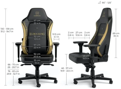 Фото: Крісло Noblechairs Hero Elden Ring Edition Black/Gold (NBL-HRO-PU-ERE) № 19 | KTC