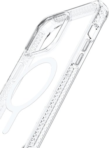 Чохол iTSkins for iPhone 14 Pro Max SUPREME R CLEAR with MagSafe Transparent White Print (AP4M-MGCLR-TRPR)