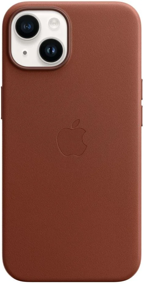 Фото: Чохол Apple for iPhone 14 Plus - Leather Case with MagSafe Umber (MPPD3) № 8 | KTC