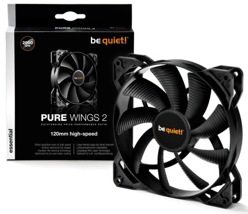 Вентилятор для корпуса be quiet! Pure Wings 2 high-speed Black (BL080)