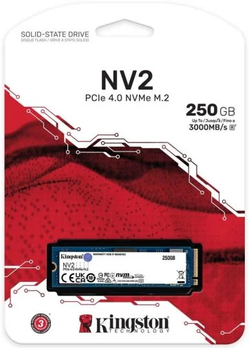 Фото: SSD-накопичувач Kingston NV2 2280 PCIe 4.0 x4 NVMe 250GB (SNV2S/250G) № 6 | KTC