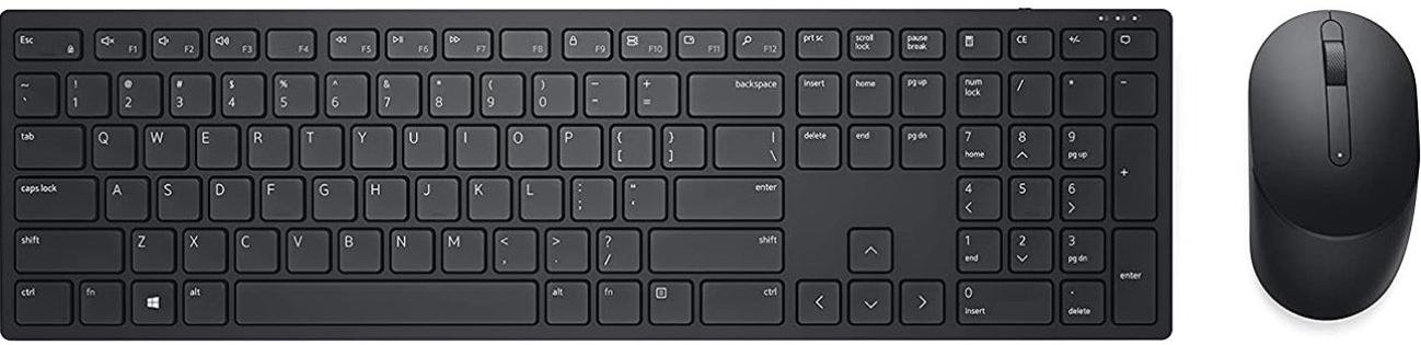 Комплект клавіатура+миша Dell KM5221W UA Black (580-AJRT)