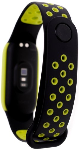 Ремінець Climber for Xiaomi Mi Band 7 - Silicone Two-color Black green