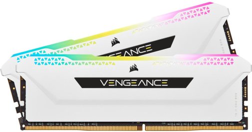 Оперативна пам’ять Corsair Vengeance RGB Pro SL White DDR4 2x8GB (CMH16GX4M2D3600C18W)