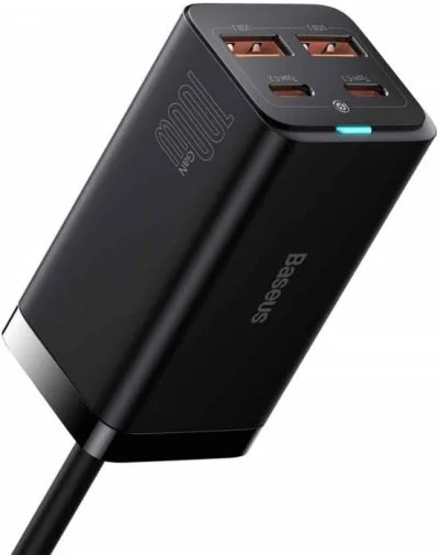 Фото: Зарядний пристрій Baseus GaN 3 Pro 100W Black with Type-C/Type-C (CCGP000101) № 10 | KTC