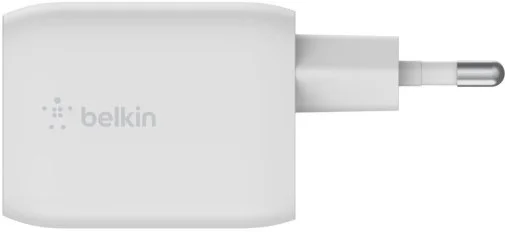 Фото: Зарядний пристрій Belkin Home Charger 65W GaN White with Type-C/Type-C (WCH013VF2MWH-B6) № 9 | KTC