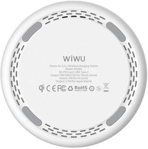 Док-станція WIWU Power Air 3in1 Wireless Charger White