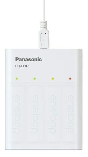 Зарядний пристрій Panasonic BQ-CC87 with Power Bank function with 4AA Eneloop 2000mAh (K-KJ87MCD40USB)