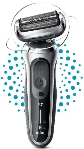 Фото: Електробритва Braun Series 7 71-S1000s Flex Wet/Dry Silver/Black (81770264) № 10 | KTC