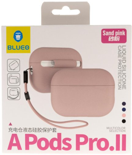 Чохол Blueo for AirPods Pro 2 - Silicon Case Sand Pink