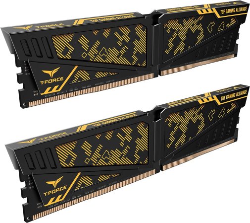 Оперативна пам’ять Team Vulcan TUF Yellow DDR4 2x8GB (TLTYD416G3200HC16CDC01)