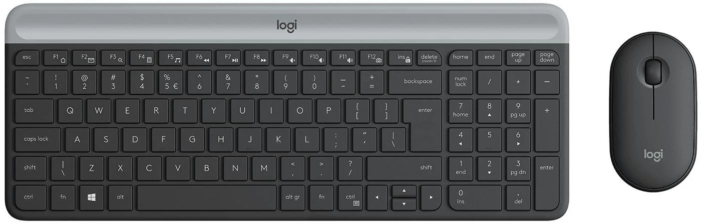 Фото: Комплект клавіатура+миша Logitech MK470 Slim Combo Graphite (920-009204) № 16 | KTC