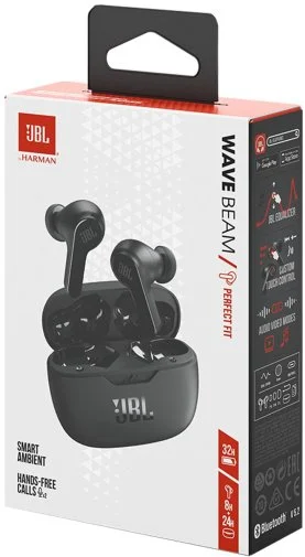 Фото: Навушники JBL Wave Beam Black (JBLWBEAMBLK) № 14 | KTC