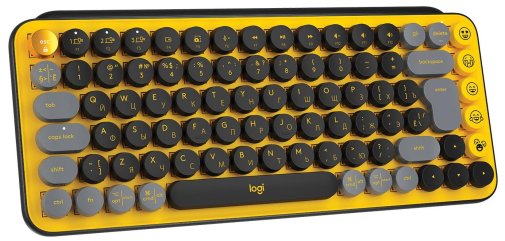 Клавіатура компактна Logitech Pop Wireless Blast Yellow (920-010735)