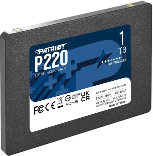 Фото: SSD-накопичувач Patriot P220 SATA III 1TB (P220S1TB25) № 5 | KTC