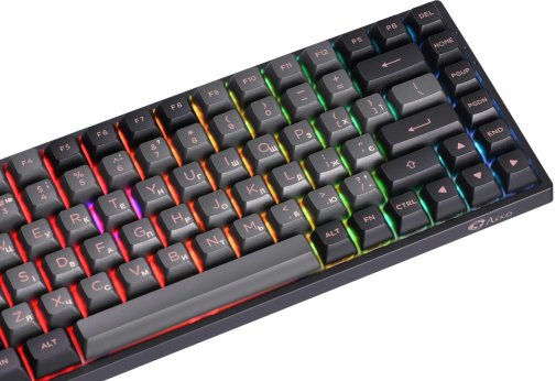 Клавіатура Akko 3084B Plus 84Key CS Jelly Purple Switches RGB ENG/UKR Black/Pink (6925758617345)