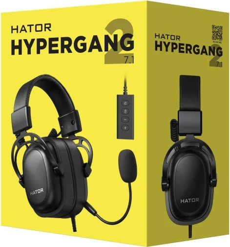 Фото: Гарнітура Hator Hypergang 2 USB 7.1 Black (HTA-940) № 10 | KTC
