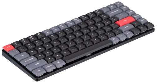 Клавіатура Keychron K3 Pro 84Key Gateron Red Low Profile QMK White LED EN/UKR USB/BT Black (K3PA1_KEYCHRON)