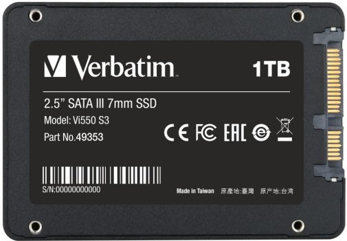 SSD-накопичувач Verbatim Vi550 S3 SATA III 1TB (49353)