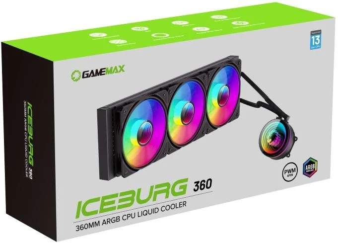 Фото: Система рідинного охолодження Gamemax IceBurg 360 Infinity № 12 | KTC