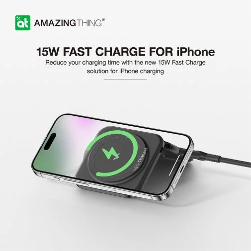 Фото: Бездротова зарядна станція AMAZINGthing Explorer Pro 2in1 MagSafe Black (EP2IN1SET) № 15 | KTC