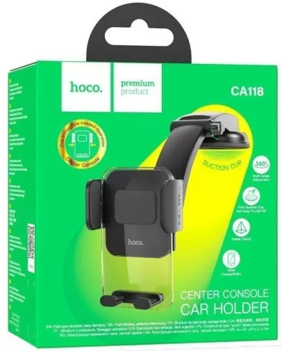 Фото: Кріплення для мобільного телефону Hoco CA118 Delicate Black № 10 | KTC