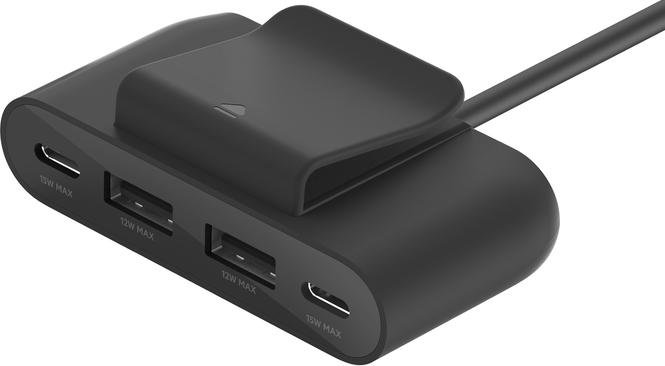 Перехідник Belkin BoostCharge 4 Port USB Power Extender Black (BUZ001BT2MBKB7)