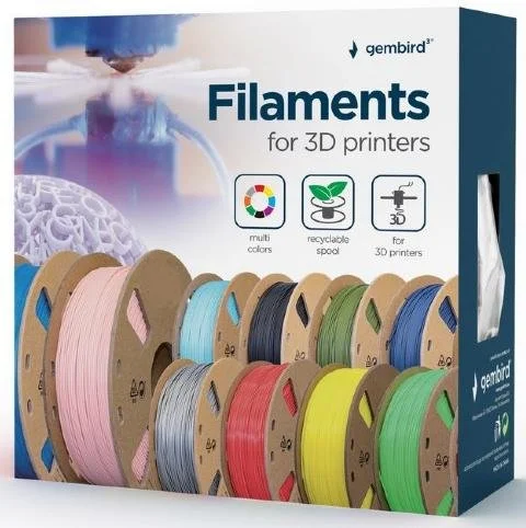 Фото: Пластик (філамент) для 3D друку Gembird 3D PLA 1kg/1.75mm Filament Transparent (3DP-PLA1.75-01-TR) № 6 | KTC