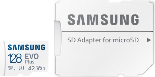  FLASH пам'ять Samsung Evo Plus A2 V30 U3 Micro SDXC 128GB White with adapter (MB-MC128KA/EU)